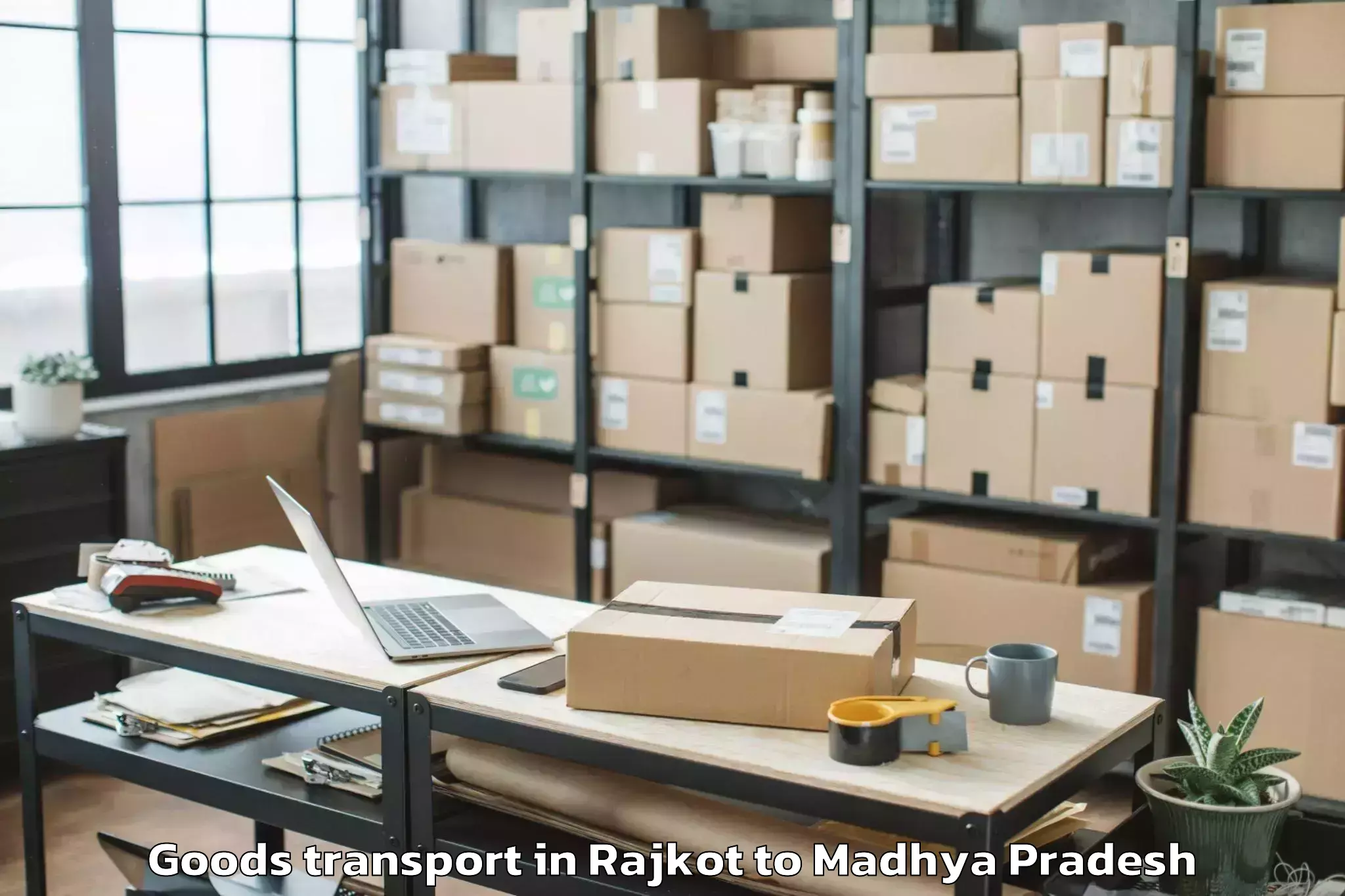 Quality Rajkot to Prithvipur Goods Transport